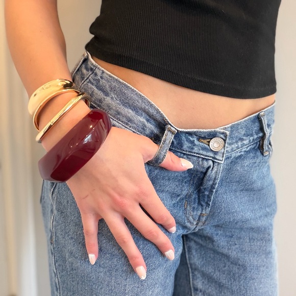 Deep cherry red bangle 🍒🎸⭐️ - Picture 2 of 5